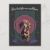 Corazones Valientes De Dachshund A menudo Vienen E