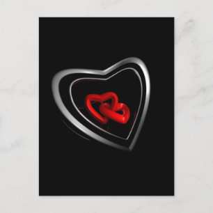 Postal Corazones vinculados