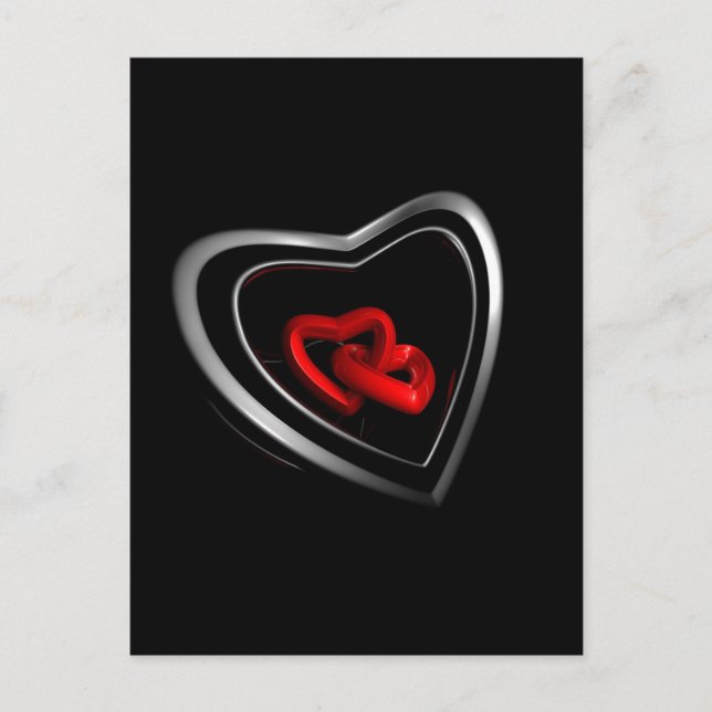 Postal Corazones vinculados (Anverso)