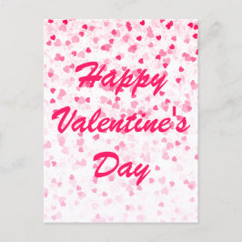 Postal Corazones y amor de San Valentín