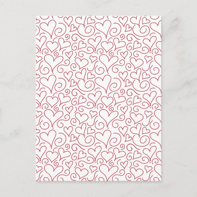 Postal Corazones y nalgas (Anverso)