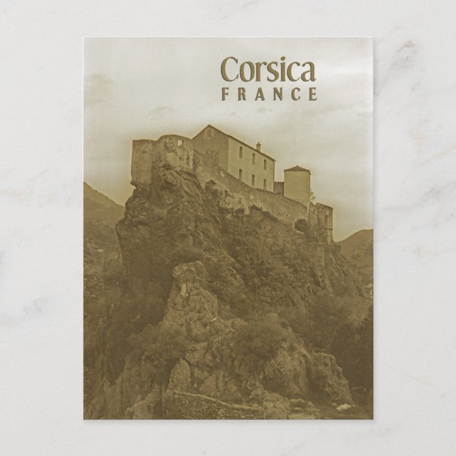 Postal Córcega, Francia (Anverso)