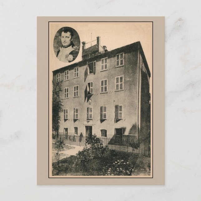 Postal Córcega, lugar de nacimiento de Napoleón (Anverso)