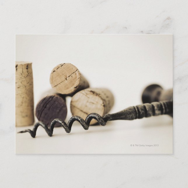 Postal Corchos de vino con corcho (Anverso)