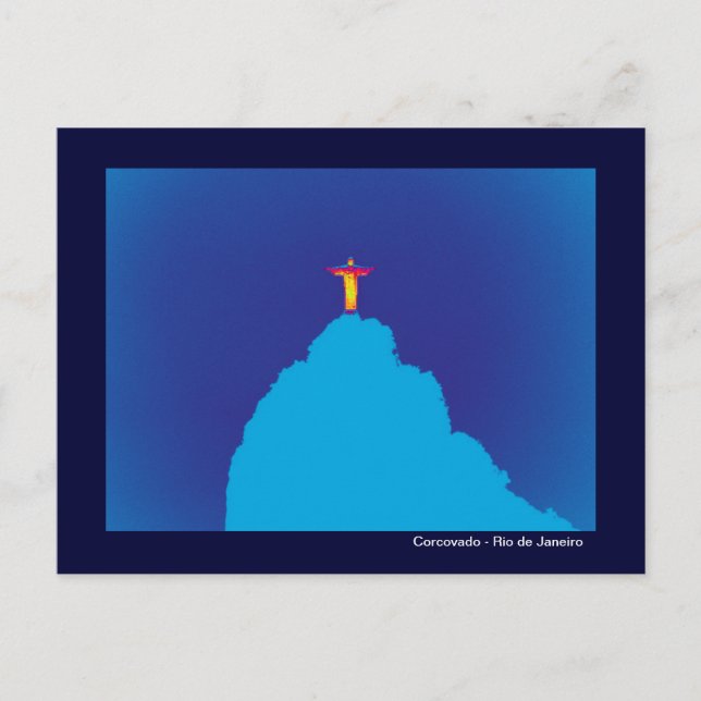 Postal Corcovado - Río de Janeiro Brasil (Anverso)