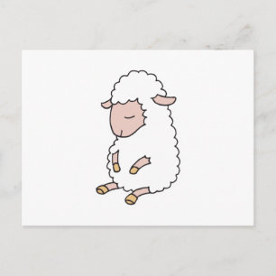 Postal corderito bebé adorable