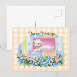 Postal Cordero inspirado en la cosecha de Semana Santa en