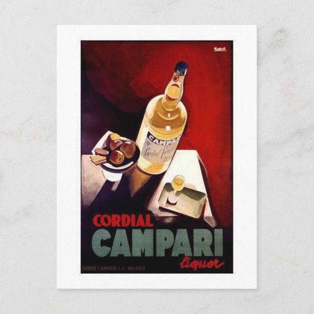 Postal Cordial Campari (Anverso)