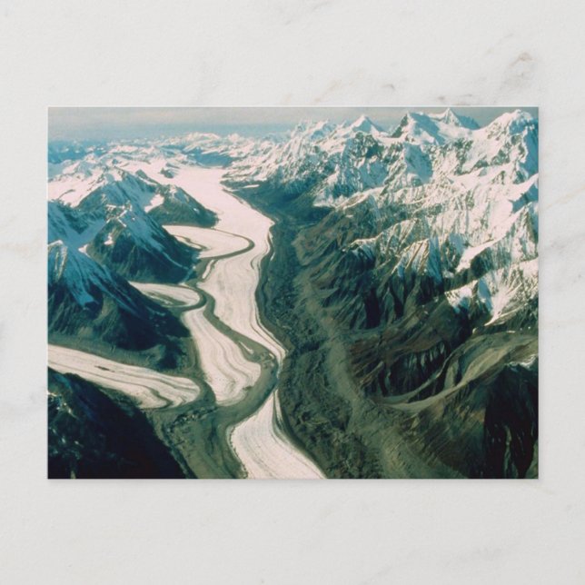 Postal Cordillera de Alaska - Vista Aérea (Anverso)