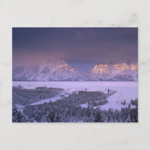 Postal Cordillera Teton desde Snake River Overlook, Grand