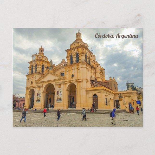 Postal Córdoba, Argentina, Catedral de Córdoba (Anverso)