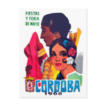 Córdoba, España, pareja en festival, viaje vintage