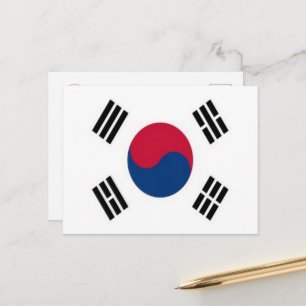 Postal Corea del Sur - Bandera -