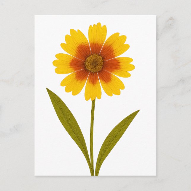 Postal Coreopsis — Alegría (Anverso)
