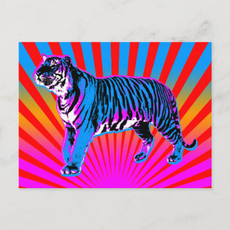 Postal Corey Tiger 80s Retro Tiger Rising Sun