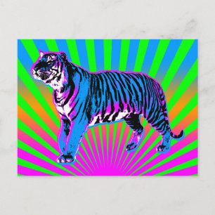 Postal Corey Tiger 80s Retro Tiger Rising Sun