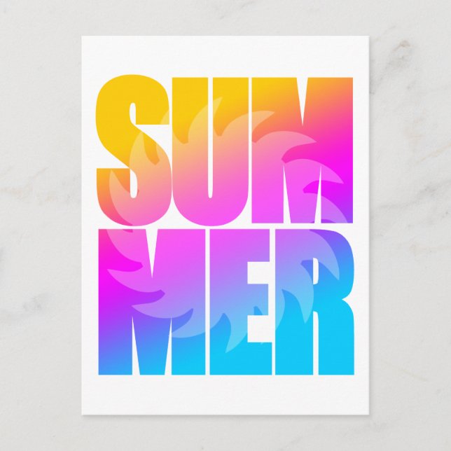 Postal Corey Tiger 80s Verano Sol (Anverso)