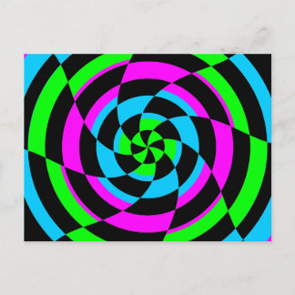 Postal Corey Tiger 80's Vintage Op Art
