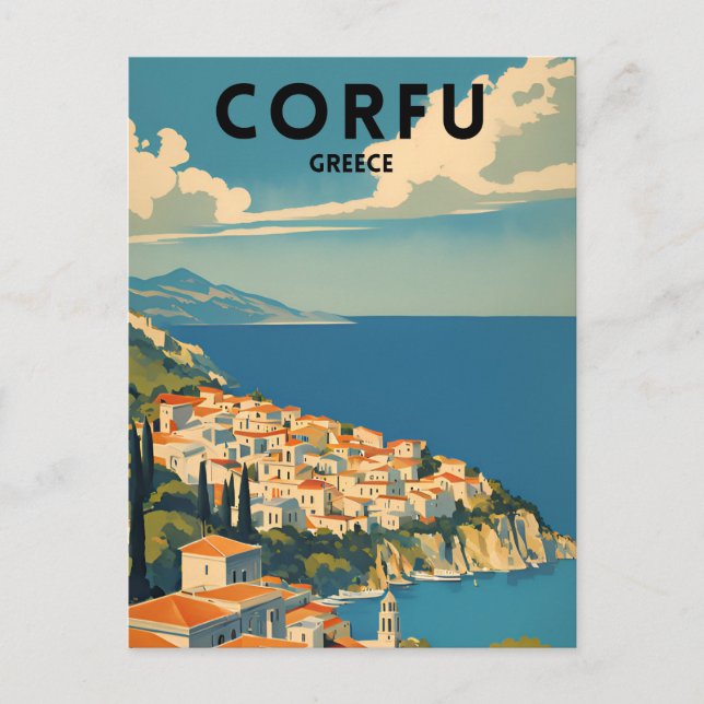Postal Corfou Greece Travel (Anverso)