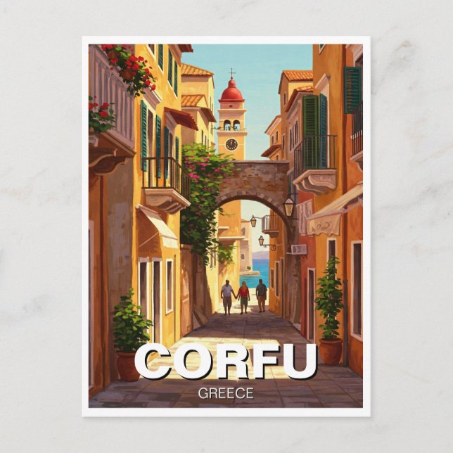 Postal Corfou Greece Travel (Anverso)