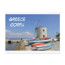 Postal Corfu de Grecia