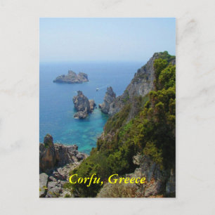 Postal Corfú, Grecia