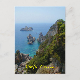 Postal Corfú, Grecia