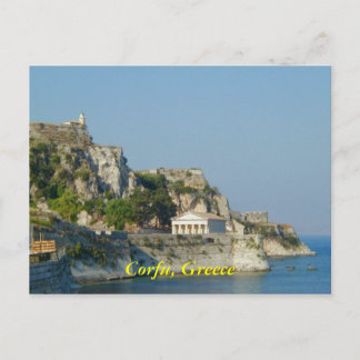 Postal Corfú, Grecia