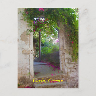 Postal Corfú, Grecia