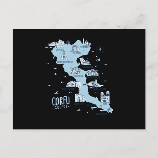 Postal Corfu Greece Corfu (Anverso)
