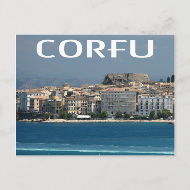 Postal Corfú, Islas Griegas (Anverso)