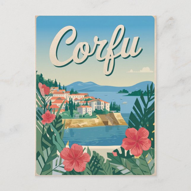 Postal Corfu vintage (Anverso)