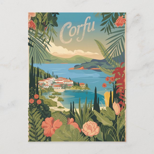 Postal Corfu vintage (Anverso)
