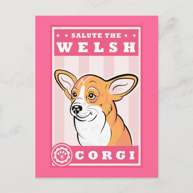 Postal Corgi Cute (Anverso)