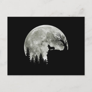 Postal Corgi De Pie En La Montaña De Halloween