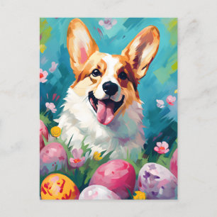 Postal Corgi Happy Easter