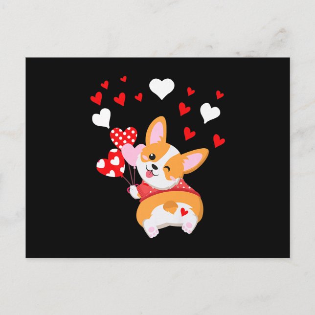 Postal Corgi Heart, Adivinen Lo Que Corgi Butt (Anverso)