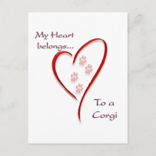 Postal Corgi Heart Pertenece