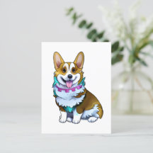 Corgi Naranja lindo para un ánimo positivo