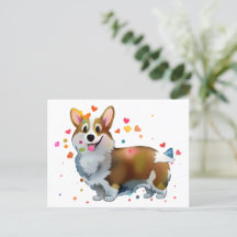 Corgi Naranja lindo para un ánimo positivo