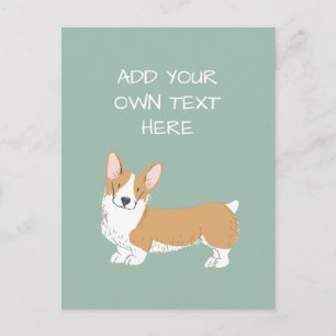Postal Corgi Nombre Personalizado Del Perro