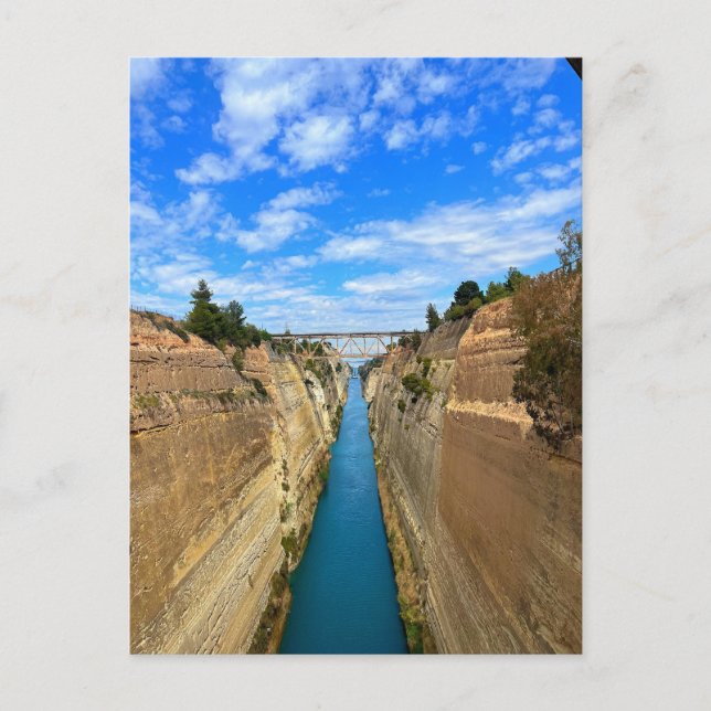 Postal Corinth Canal Greece Fotografía (Anverso)