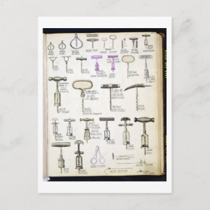 Postal Corktornillos, de un catálogo comercial de oro dom