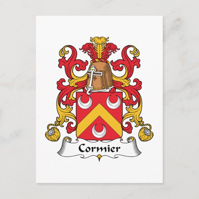 Postal Cormier Family Crest (Anverso)
