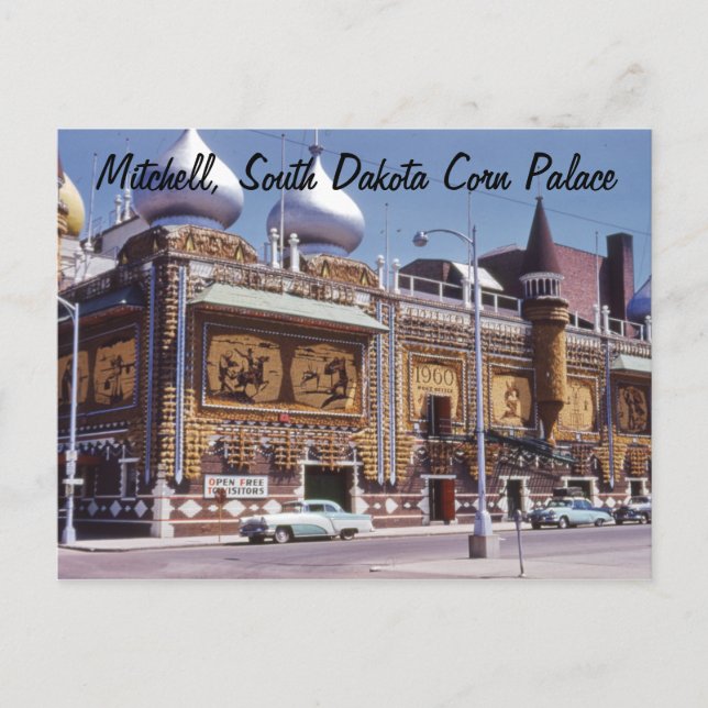 Postal Corn Palace Mitchell Postcard de Dakota del Sur (Anverso)