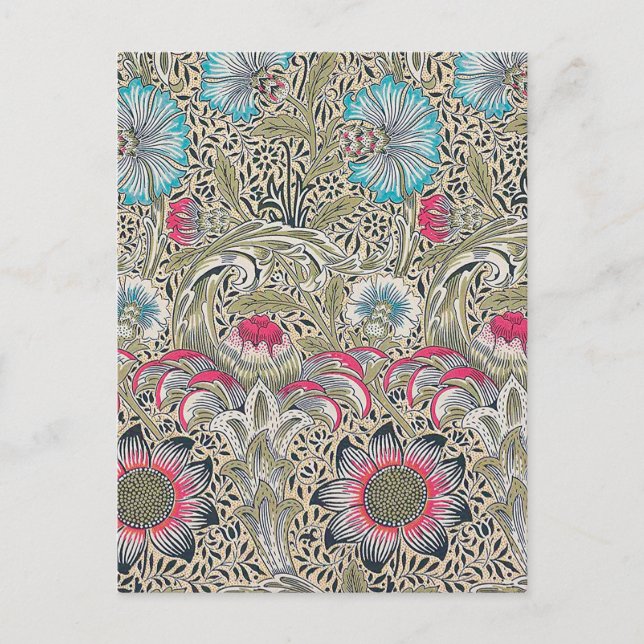 Postal Corncockle, William Morris (Anverso)