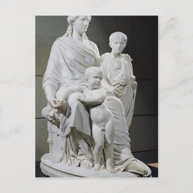 Postal Cornelia, madre de los dos hermanos Gracchi (Anverso)