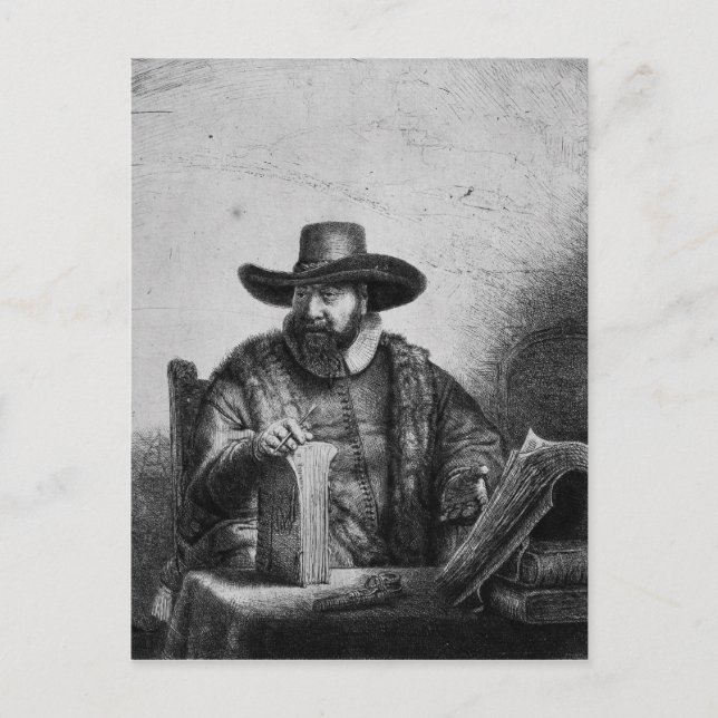 Postal Cornelius Claesz Anslo 1640 (Anverso)
