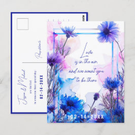 Postal 💍 Cornflowers y Lavender Elegance