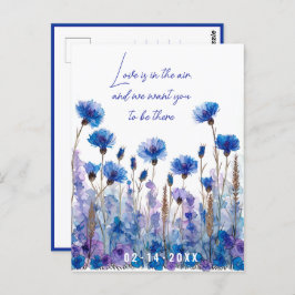 Postal 💍 Cornflowers y Lavender Elegance